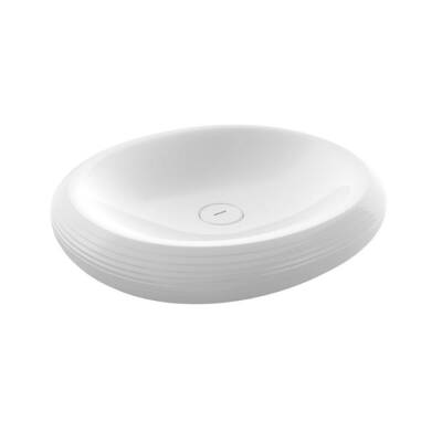 Bocchi Strata Çanak Lavabo 50 cm Parlak Beyaz 1414-001-0125 - BOCCHI