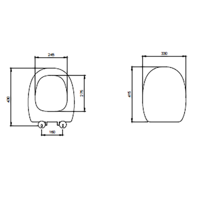 Bocchi Strata Klozet Kapağı Mat Beyaz - BOCCHI (1)