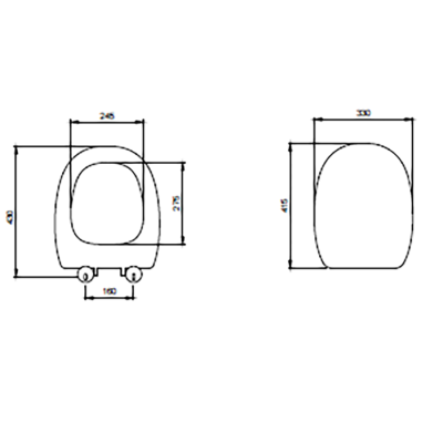 Bocchi Strata Klozet Kapağı Mat Petrol Mavisi - BOCCHI (1)