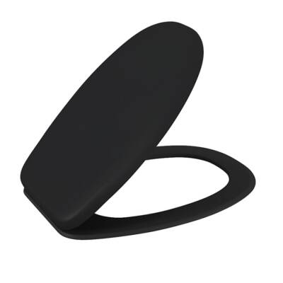 Bocchi Strata Yavaş Kapanır Slim Klozet KapağıMat Siyah A0500-004 - BOCCHI