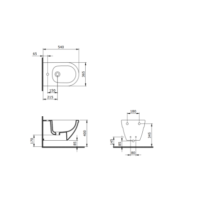 Bocchi Taormina Arch Asma Bide Mat Beton - BOCCHI (1)