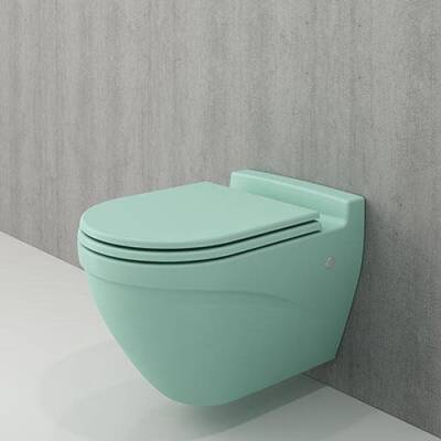 Bocchi Taormina Arch Asma Klozet Mat Mint Yeşil Kapak Hariç 1012-005-0128 - BOCCHI (1)