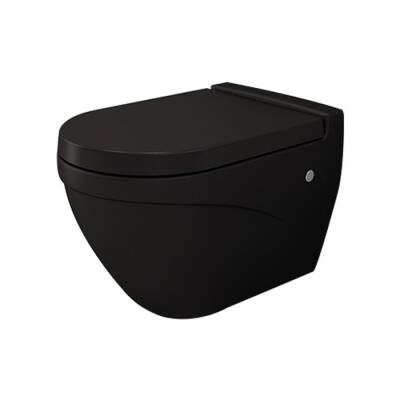 Bocchi Taormina Arch Asma Klozet Mat Siyah Kapak Hariç 1012-004-0128 - BOCCHI