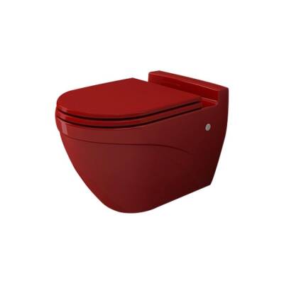 Bocchi Taormina Arch Asma Klozet Parlak Kırmızı Kapak Hariç 1012-019-0128 - BOCCHI