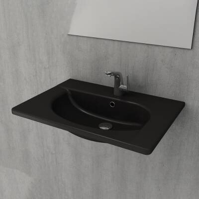 Bocchi Taormina Arch Etajerli Lavabo 65 cm Mat Siyah 1009-004-0126 - BOCCHI (1)