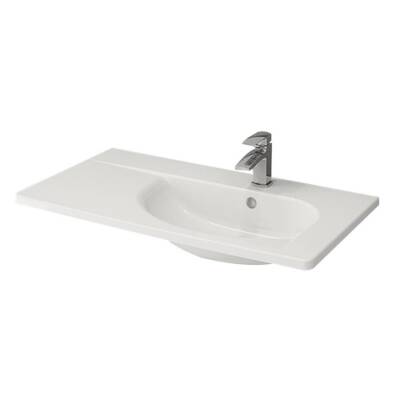 Bocchi Taormina Arch Etajerli Lavabo 86 cm Parlak Beyaz 1020-001-0126 - BOCCHI