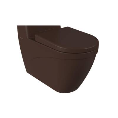 Bocchi Taormina Arch Klozet Mat Kahverengi (Rezervuar ve Kapak Hariç) 1017-025-0128 - BOCCHI