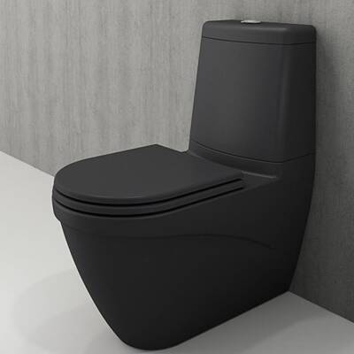 Bocchi Taormina Arch Klozet Parlak Siyah (Rezervuar ve Kapak Hariç) 1017-005-0128 - BOCCHI (1)
