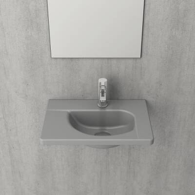 Bocchi Taormina Arch Lavabo 45 cm Mat Gri 1015-006-0126 - BOCCHI