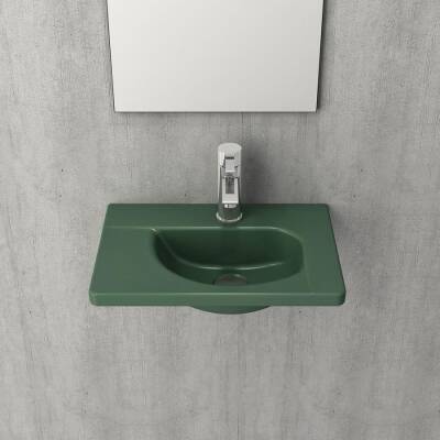 Bocchi Taormina Arch Lavabo 45 cm Mat Yeşil 1015-027-0126 - BOCCHI