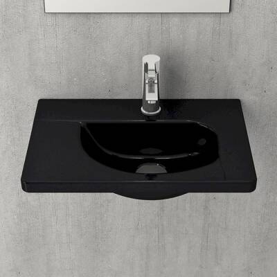 Bocchi Taormina Arch Lavabo, 45 cm, Parlak Siyah 1015-005-0126 - BOCCHI