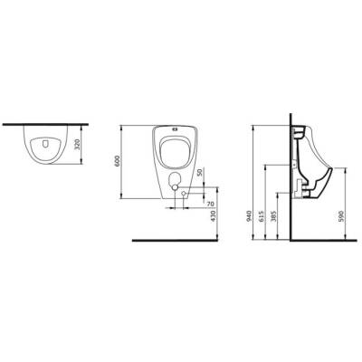 Bocchi Taormina Arch Pisuvar Arkadan Su Girişli Mat Kaşmir 1383-011-0131 - BOCCHI (1)