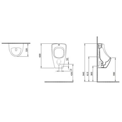 Bocchi Taormina Arch Pisuvar Arkadan Su Girişli Mat Yasemin 1383-007-0131 - BOCCHI (1)
