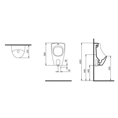 Bocchi Taormina Arch Pisuvar Fotoselli Elektrikli Parlak Siyah 1383-005-0134 - BOCCHI (1)