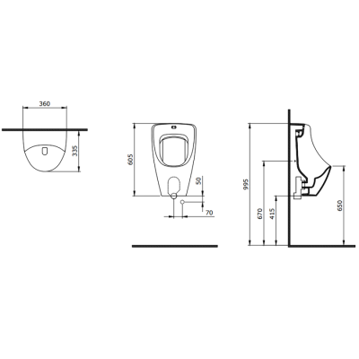 Bocchi Taormina Arch Pisuvar Fotoselli, Mat Bronz - BOCCHI (1)