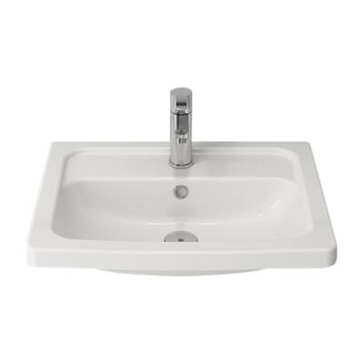 Bocchi Taormina Pro Lavabo 57 cm Parlak Beyaz 1004-001-0126 - BOCCHI