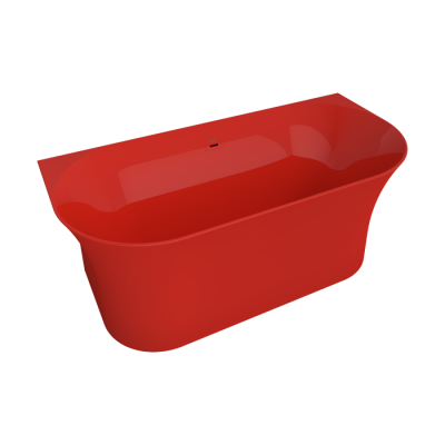 Bocchi Taranto Parlak Kırmızı Küvet 184x87 cm - BOCCHI