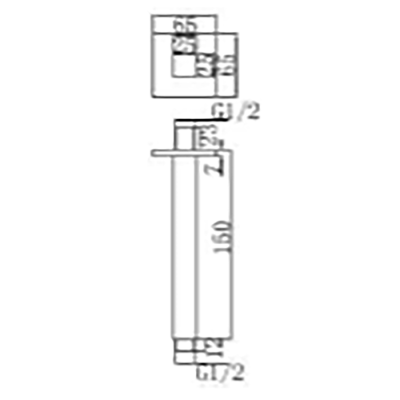 Bocchi Tavandan Tepe Duşu Kolu, 150 mm Mat Siyah - BOCCHI (1)