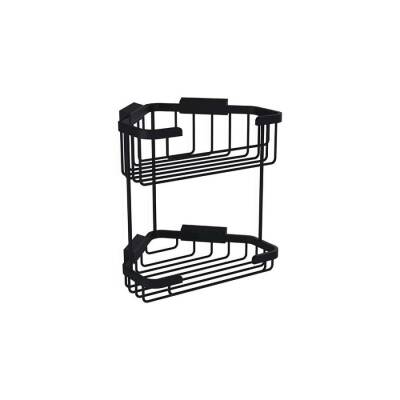 Bocchi Tel Sabunluk Malzemelik Köşe İkili Mat Siyah 3050 0011 AB - BOCCHI