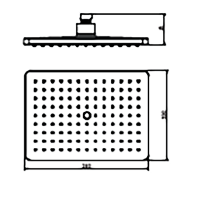Bocchi Tepe Duşu 260x188 mm, Altın - BOCCHI (1)