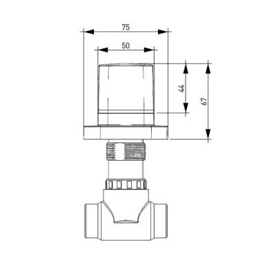 Bocchi Tula Ankastre Stop Valf Mat Siyah 6150 0016 AB - BOCCHI (1)