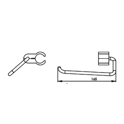 Bocchi Tuvalet Kağıdı Askısı Mat Paslanmaz Çelik - BOCCHI (1)