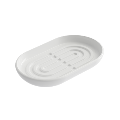 Bocchi Uovo Seramik Sabunluk Parlak Beyaz - BOCCHI