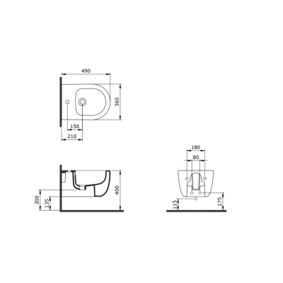 Bocchi V Tondo Asma Bide Mat Beyaz - BOCCHI (1)