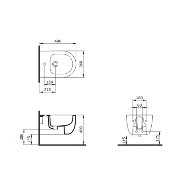 Bocchi V Tondo Asma Bide Mat Kahve - BOCCHI (1)
