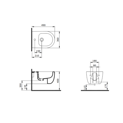 Bocchi V Tondo Asma Bide Mat Petrol Mavisi - BOCCHI (1)