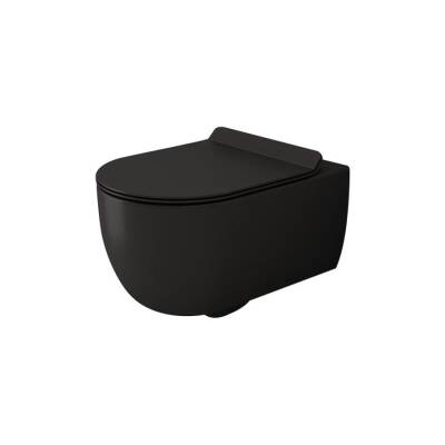 Bocchi V-tondo Asma Klozet Rimless Mat Siyah Kapak Hariçtir 1416-004-0128 - BOCCHI