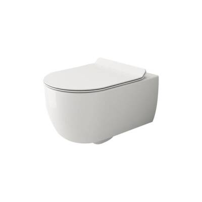 Bocchi V-tondo Asma Klozet Rimless Parlak Beyaz Kapak Hariçtir 1416-001-0128 - BOCCHI