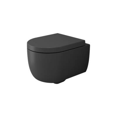 Bocchi V-Tondo Rimless Asma Klozet Kanalsız Kısa Kapak Hariç Mat Antrasit 1417-020-0128 - BOCCHI