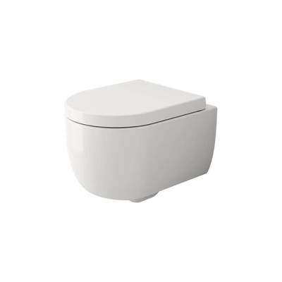 Bocchi V-Tondo Rimless Asma Klozet Kanalsız Kısa Kapak Hariç Mat Beyaz 1417-002-0128 - BOCCHI