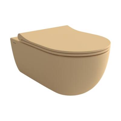 Bocchi V-tondo Rimless Asma Klozet Kapak Hariç Vanilya 1416-008-0128 - BOCCHI