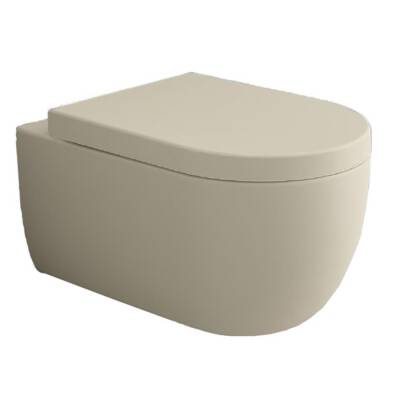 Bocchi V-tondo Rimless Kanalsız Asma Klozet Kapak Hariçtir BOC1416-007-0128 - BOCCHI