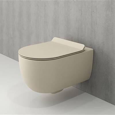 Bocchi V-tondo Rimless Kanalsız Asma Klozet Kapak Hariçtir BOC1416-007-0128 - BOCCHI (1)