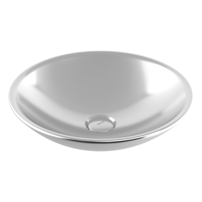 Bocchi Venezia 40 cm Çanak Lavabo Parlak Gümüş - BOCCHI