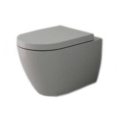 Bocchi Venezia Asma Klozet Kanalsız Mat Gri Kapak Hariç 1295-006-0128 - BOCCHI