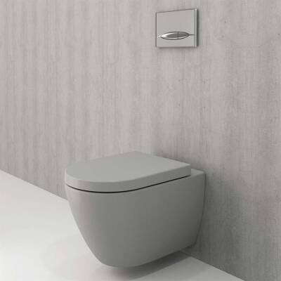 Bocchi Venezia Asma Klozet Kanalsız Mat Gri Kapak Hariç 1295-006-0128 - BOCCHI (1)