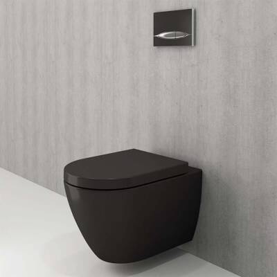 Bocchi Venezia Asma Klozet Kanalsız Mat Siyah Kapak Hariç 1295-004-0128 - BOCCHI (1)