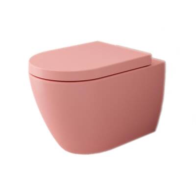 Bocchi Venezia Asma Klozet Kanalsız Mat Somon Kapak Hariç 1295-032-0128 - BOCCHI