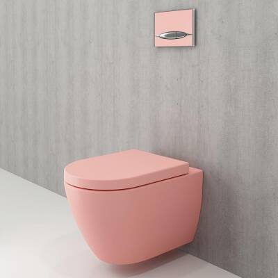 Bocchi Venezia Asma Klozet Kanalsız Mat Somon Kapak Hariç 1295-032-0128 - BOCCHI (1)