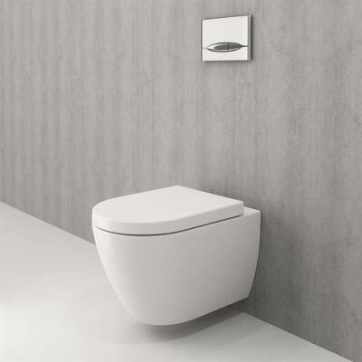 Bocchi Venezia Asma Klozet Kanalsız Parlak Bisküvi Kapak Hariç 1295-014-0128 - BOCCHI (1)