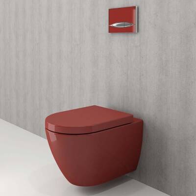 Bocchi Venezia Asma Klozet Kanalsız Parlak Kırmızı Kapak Hariç 1295-019-0128 - BOCCHI (1)