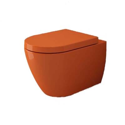 Bocchi Venezia Asma Klozet Kanalsız Parlak Turuncu Kapak Hariç 1295-012-0128 - BOCCHI