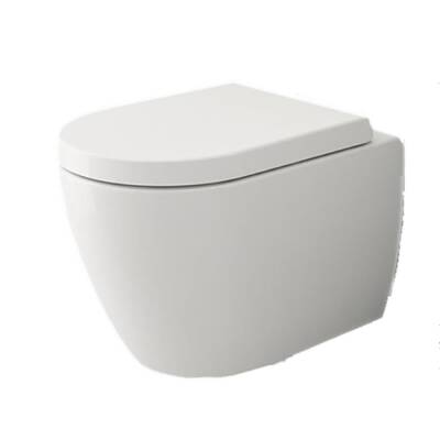 Bocchi Venezia Asma Klozet Rimless Kanalsız, Mat Beyaz Kapak Hariç 1295-002-0128 - BOCCHI
