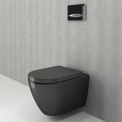 Bocchi Venezia Asma Klozet Rimless Kanalsız, Parlak Siyah Kapak Hariç 1295-005-0128 - BOCCHI (1)