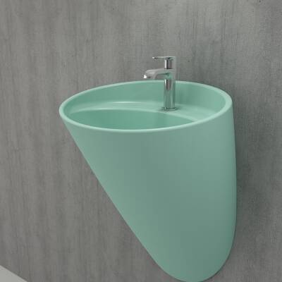 Bocchi Venezia Asma Monoblok Lavabo Mat Mint Yeşil 1083-033-0126 - BOCCHI (1)