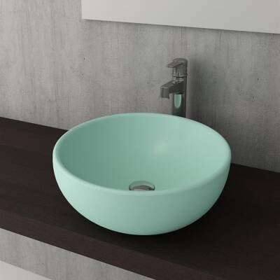 Bocchi Venezia Çanak Lavabo 45 cm Mat Mint Yeşil 1119-033-0125 - BOCCHI (2)